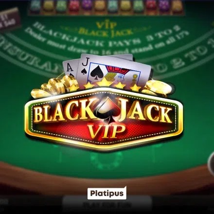 Blackjack VIP slot visual from Platipus available on goldspincasino-de.com