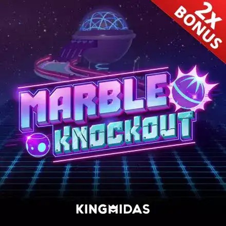 Marble Knockout online game logo by King Midas on goldspincasino-de.com