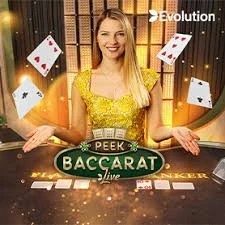 Enjoy Peek Baccarat by Evolution – logo hosted on goldspincasino-de.com