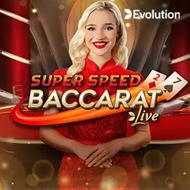 Super Speed Baccarat logo by Evolution at GoldSpin Casino