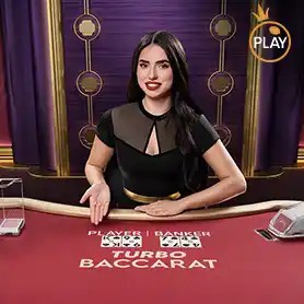 Turbo Baccarat slot logo by Pragmatic Play at GoldSpin Casino